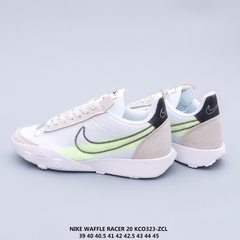 2020 Men Nike Waffle Racer 20 KCO White Grey